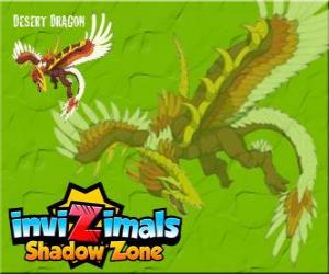 yapboz Desert Dragon. Invizimals Shadow Zone. Bu güçlü Dragon Gobi Çölü mağaralarda güneş ve yaşamlarını kontrol
